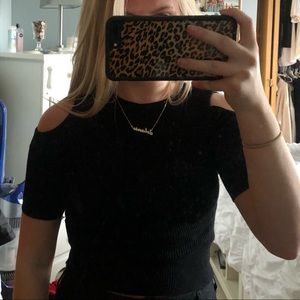 brandy melville sweater w cut out shoulders